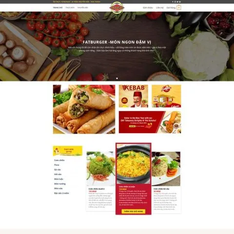 Theme wordpress nhà hàng ẩm thực