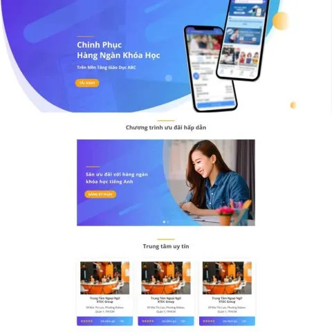 Theme wordpress phần mềm giáo dục