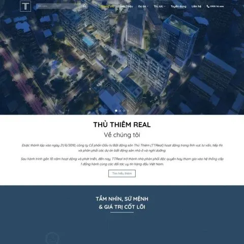 Theme bất động sản thủ thiêm real