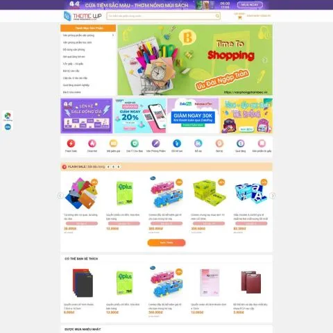 Theme wordpress bán văn phòng phẩm