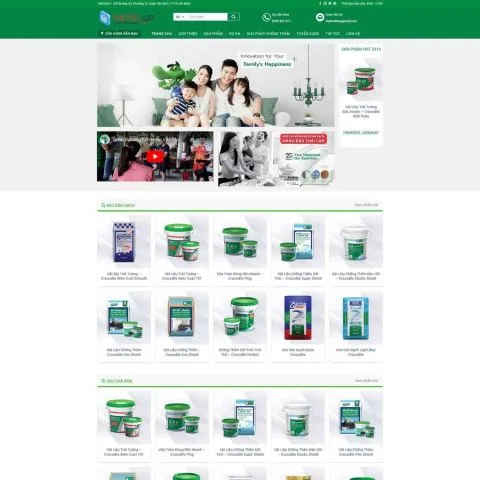 Theme wordpress bán bột sơn