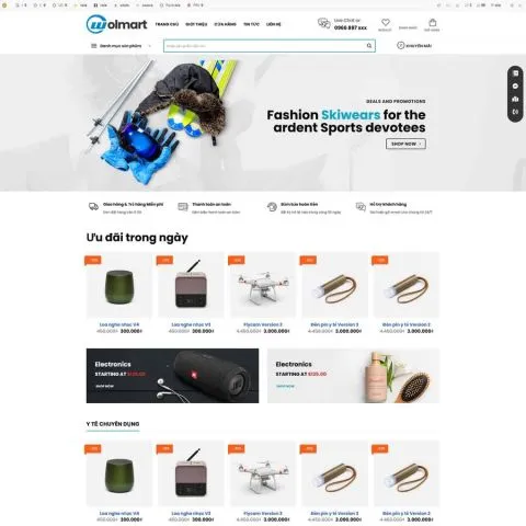 Theme wordpress shop công nghệ ,máy tính ,điện máy