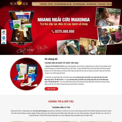 Theme wordpress bán đá muối