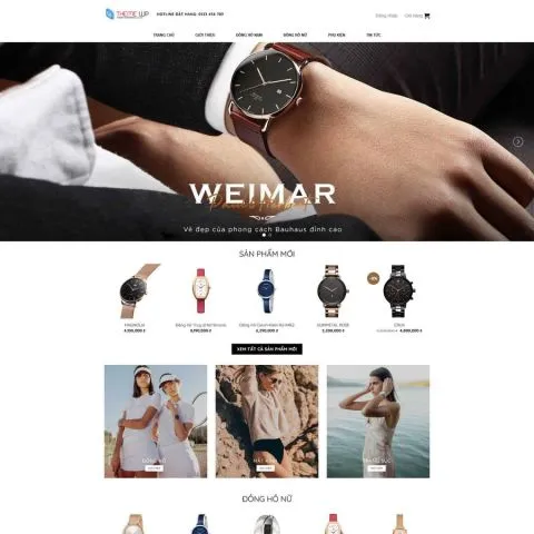Theme wordpress bán đồng hồ cao cấp