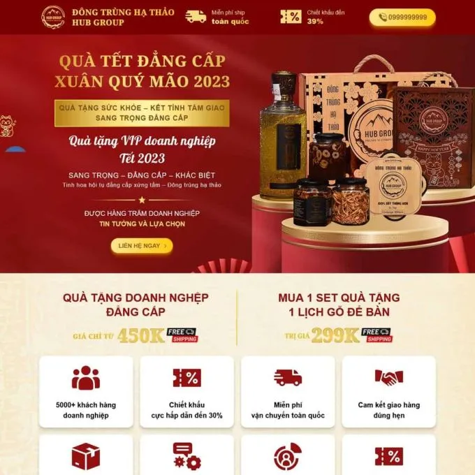 Theme wordpress bán đông trùng hạ thảo