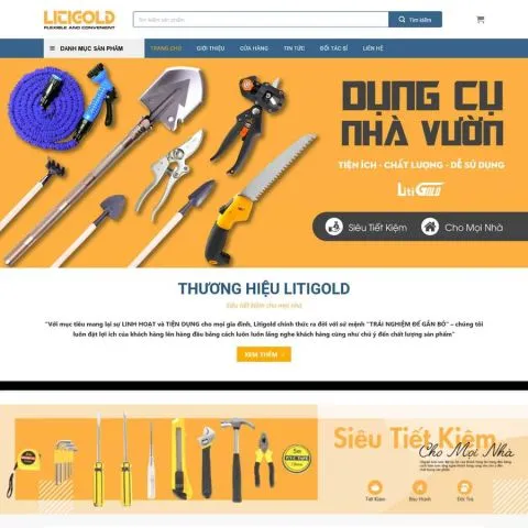 Theme wordpress shop bán dụng cụ nông nghiệp