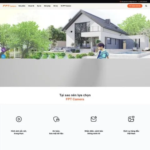 Theme wordpress giới thiệu fpt camera