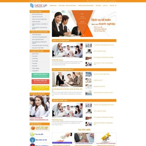 Theme wordpress dịch vụ kế toán