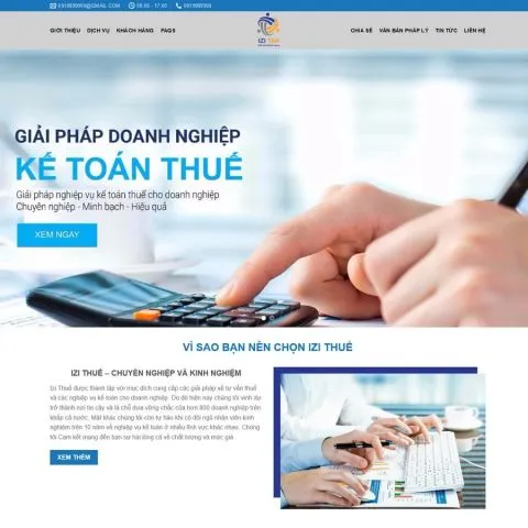 Theme wordpress công ty kế toán thuế