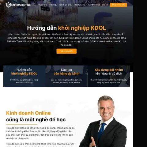 Theme WordPress khóa học kdol