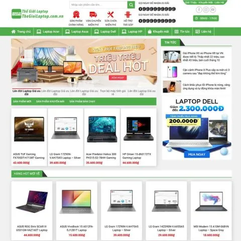 Theme wordpress bán laptop 2