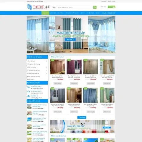 Theme wordpress bán mành rèm đẹp