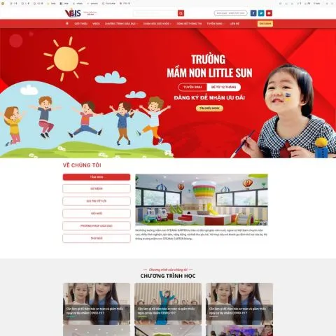 Theme wordpress trường mầm non