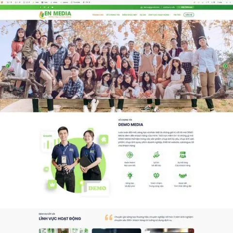 Theme WordPress Công ty Marketing 2