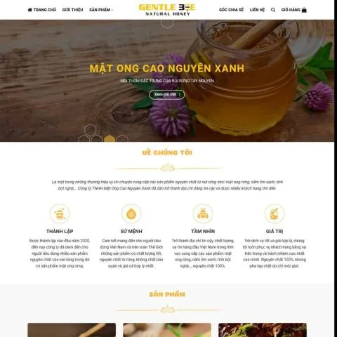 Theme wordpress mật ong 3