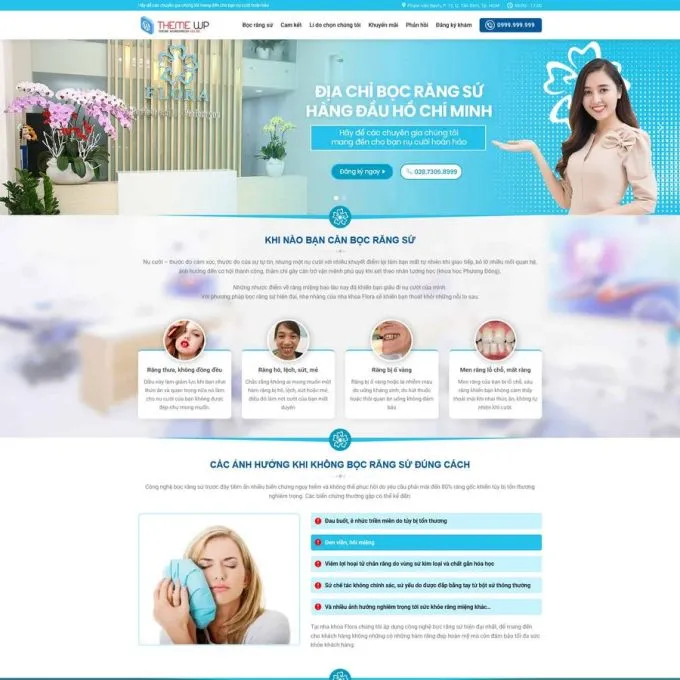 Theme wordpress phòng khám nha khoa 2
