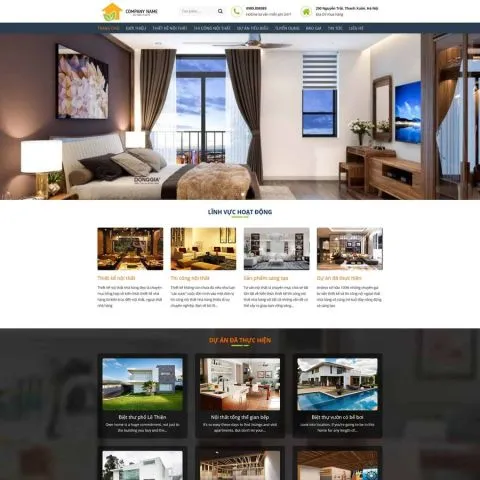 Theme wordpress công ty nội thất 3
