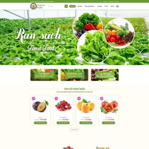 Theme wordpress bán nông sản