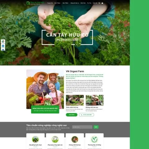 Theme wordpress bán nông sản 2