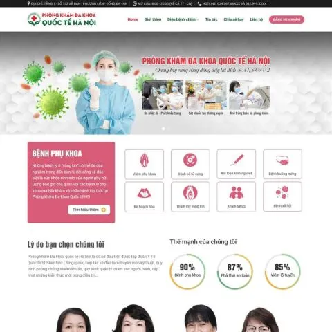 Theme wordpress phòng khám 2