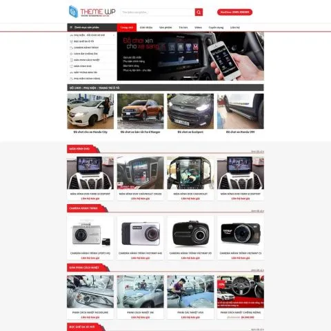 Theme wordpress bán phụ kiện oto