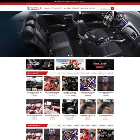 Theme wordpress bán phụ kiện oto 2