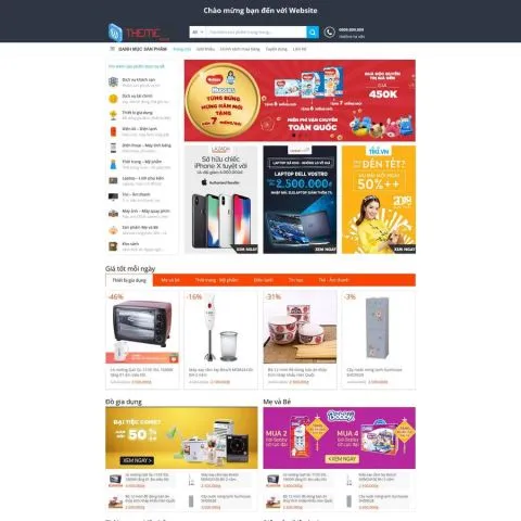 Theme wordpress shop bán hàng tổng hợp