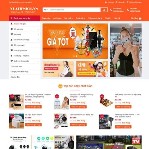 Theme wordpress shop đồ gia dụng tổng hợp