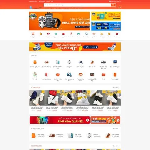 Theme wordpress bán hàng giống shopee