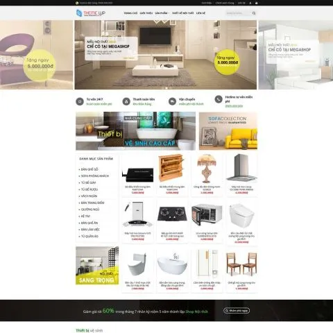 Theme wordpress shop nội thất