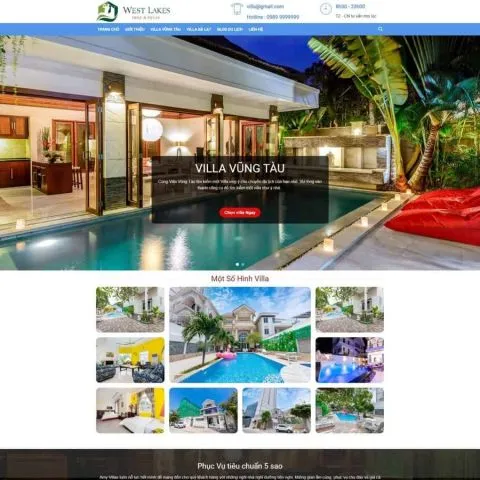 Theme wordpress cho thuê villa khách sạn