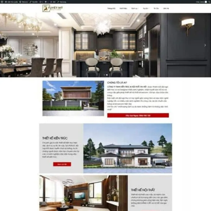 Theme wordpress nội thất thiết kế xây dựng 01