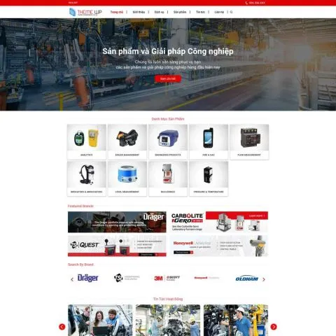 Theme wordpress công ty thiết bị công nghiệp