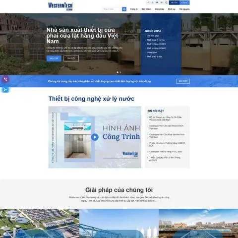 Theme wordpress thiết bị công nghiệp