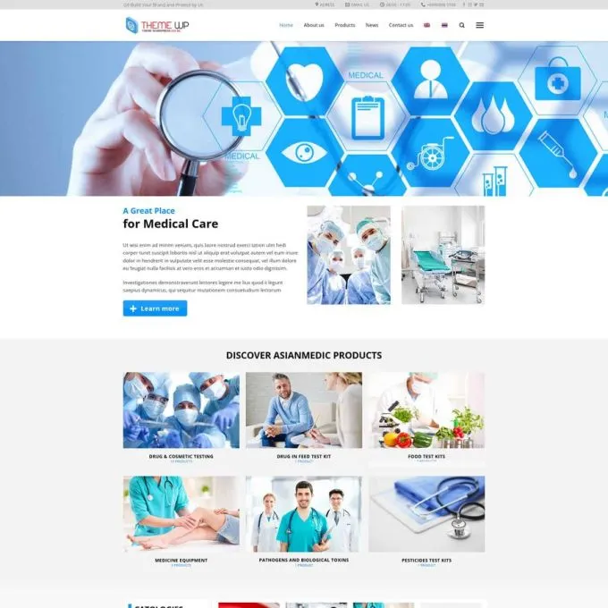 Theme wordpress công ty thiết bị y tế