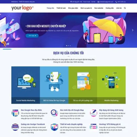 Theme WordPress Công ty Thiết kế Web 5