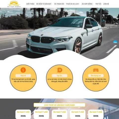 Theme WordPress cho thuê xe 6