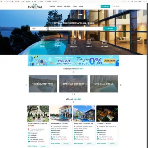 Theme wordpress danh bạ villa khách sạn biệt thự