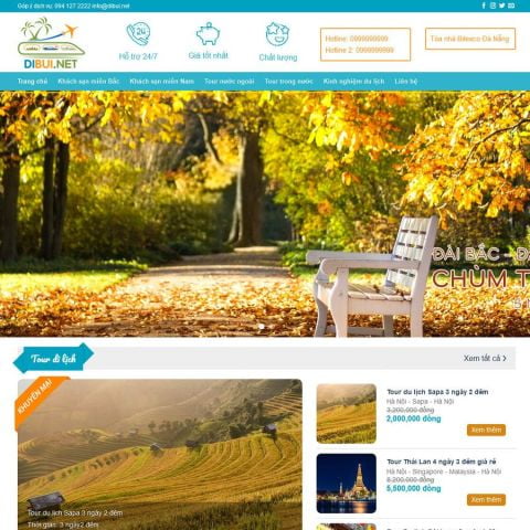 Theme wordpress tour du lịch