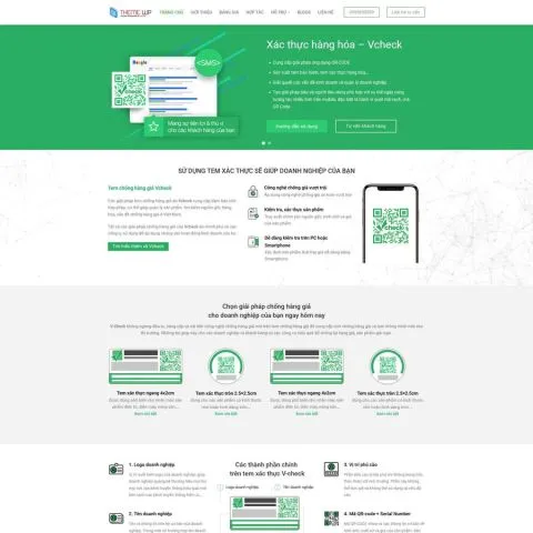 Theme wordpress dịch vụ vcheck