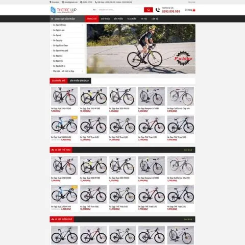 Theme wordpress bán xe đạp