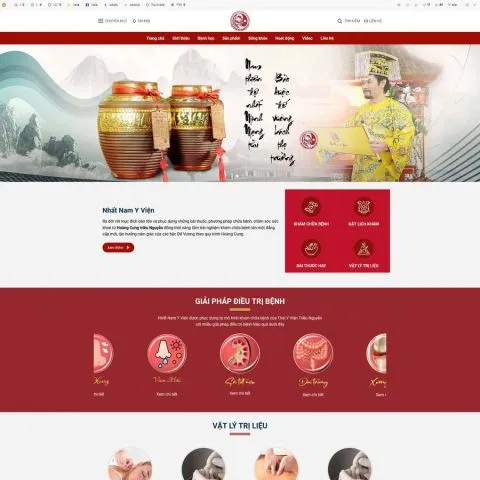 Theme wordpress phòng khám y học cổ truyền